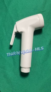 Đầu xịt vệ sinh HLS tay cò màu trắng ngà dùng cho toilet vòi xịt vệ sinh phụ kiện nhà tắm