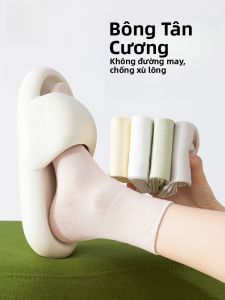 MiiOW | Tất thể thao cotton kháng khuẩn chống mùi cho nữ Tất ống giữa không có xương mùa thu 2025 Mẫu mới MiiOW Cat Person