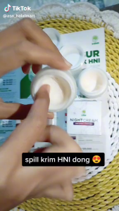 Cream HNI - Krim Siang Malam - Mencerahkan Kulit Wajah - Bebas Merkuri - Paket Glowing Alami