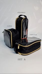 TWIN VANITY KIT / SHOWER KIT AND POUCHES (Can be personalized)