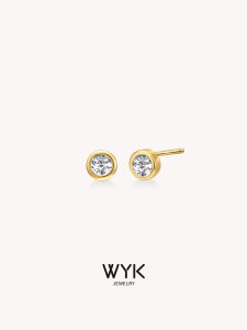 WYK | French Style Circular Bubble Earrings Female All-match