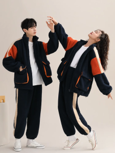 Warm Coral Fleece Sleepwear Set