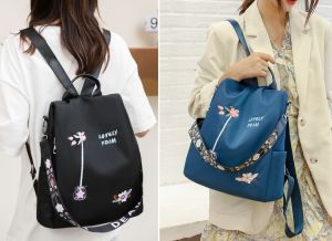 Dawaar Beg Galas Remaja Wanita Lelaki Sekolah ( Oxford Men Woman Teenage Backpack Travel Casual College School Bag ) 11Y3