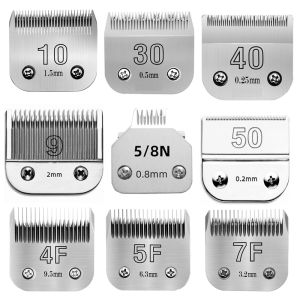 3F4F5F7F 9#10#30#40# 50# Professional Pet Dog Clipper Blade Fit for Most AndisOster A5Wahl KM Clippers Animals Clippers