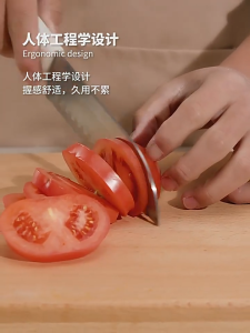 5 Piece Kitchen Knife Set with Block Stainless Steel Original Set White Black (chef knife/Santoku knife/scissors/knife holder) Household