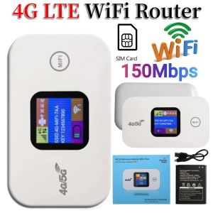 Modem WIFI 4g All Operator 150 Mbps Modem Mifi 4G LTE Modem WIFI Travel USB Mobile WIFI Support 10 Devices COD