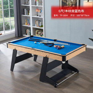 6ft Folding Pool Table 1.8m Adult Children Billiard Table Full Set Of Billiards Table Tennis