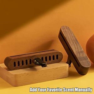 Car Wooden Magnetic Air Conditioner Aromatherapy Diffuser Aromatherapy Diffuser Easy to Install No Battery No Perfume