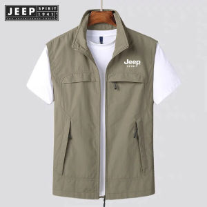 Jeep tinh thần 1941 estd chất lượng người đàn ông ngoài trời Áo ghi lê áo ba lỗ mùa hè nhiều đèn bỏ túi lưới không thấm nước nhiếp ảnh cắm trại câu cá hàng hóa Áo khoác không tay