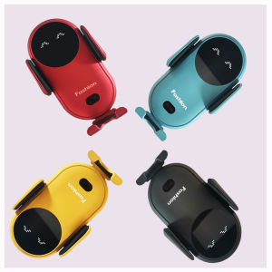 Wireless Car Charger Mount Auto Clamping with Light Fast Charging and Smart Sensor Compatible for iPhone13/12 11/ Pro/XS/XR/ 8 Plus Samsung S22/21/20/10/9 Note20/10/9 (Red Color) …