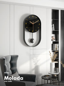 Scandinavian Accessible Luxury Wall Clock For Home Fashion Modern Minimalist Clock Living Room Hanging Wall Art Decoration Clock Elegant Pocket Watch