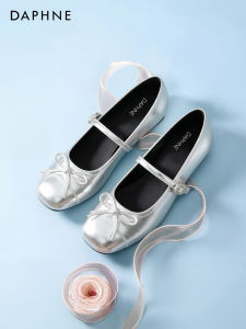 Daphne | Dép Bệt Ballet Elegance Bạc Cho Váy