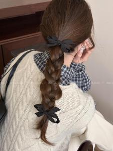 Adorable Fabric Butterfly Knot Hair Ties High Elasticity Durable Womens Hair Accessories New 2025 Korean Style Fashionable Hair Bands