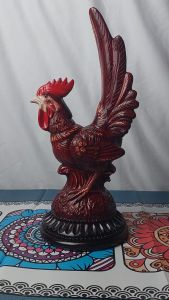 Pajangan rumah ruang tamu ayam jago unik murah