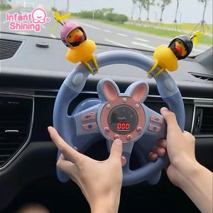 Infant Shining Simulation Steering Wheel Toys Childrens Toy Kids Early Education Copilots Stroller Steering Wheel Vocal Toys
