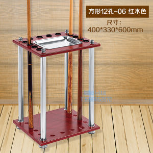 Billiard Stick Rack Stand Floor-Mounted Fishing Rod Display Stand Billiard Equipment Wooden Material for Sports Fitness Fans