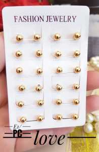 (1 Pasang) Xuping Anting Patam Tusuk Bola 81222a