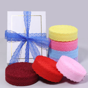 20yards/lot Non-Stretchy Lace Ribbon 28mm Polyester Lace Ribbon Handmade Crafts Wrapping Tape For DIY Sewing Decoration