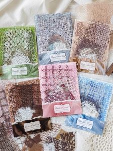 MO.CARD | Lace Paper Craft Kit Hollow Artistic Pet Stickers