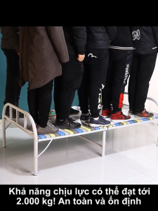 BMZAR Giường gấp gọn văn phòng nằm 2 người Giường xếp gấp gọn thông minh khung sắt chịu lực 200kg