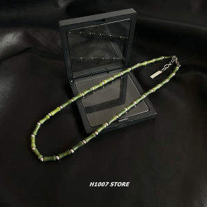Original Design Couple Necklaces Womens Style Bamboo Jade Knot Titanium Steel Alloy Pendant Fresh out Fashion Jewelry