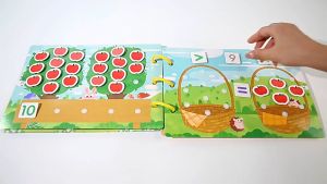 Busy Book For Kids - Reusable Quiet Book Montessori Interactive Activity Book Early Learning Baby Book Puzzle Sticker