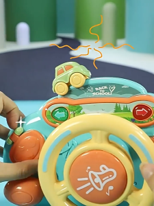 Copilot Simulated Steering Multipurpose Strap Portable Wheel Children Educational Traffic Knowledge Sounding Toy