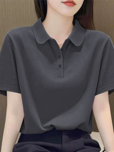 Summer New Style Age-Defying Cotton Polo Shirt plus Size Loose Fit Womens T-Shirt Short Sleeve Comfortable Slimming Top