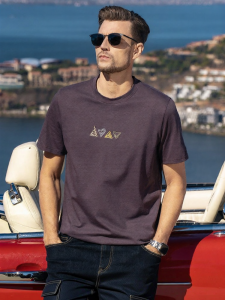 Enjeolon | Embroidered Casual Breathable Linen Short Sleeve T-Shirt