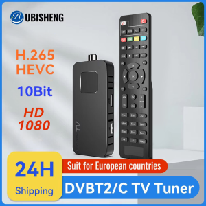 For Europe H.265 DVB-T2&C TV Decoder Dolby HD 1080P Mini TV Tuner HEVC 10Bit U8mini Digital Terrestrial Receiver Support WiFi