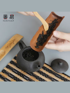 Handmade Bamboo Tea Set Zen Tea Appreciation Three-Piece Set Tea Needle Tea Knife Tea Cone Tea Spade Tea Ceremony Tools