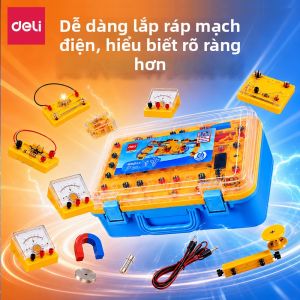 deli | Bộ Kit Thí Nghiệm Vật Lý Giáo Dục Điện Từ Quang Học Cơ Học Điện Tử