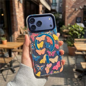 Fashion Girlish Glitter Gradient Dreamy IMD Clear Phone Case For iPhone 18 Pro Max 13 14 15 16 17 Pro Air for Magsafe Slim Cover