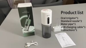 KDA Electric dental irrigator,Rechargeable Oral Irrigator,280ML,3 Modes Pulse Water Jet Dental brace cleaning IPX7 Waterproof Irrigator Cleaning Tool电动冲牙器