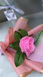 Buket bunga murah/single rose buket/buket wisuda