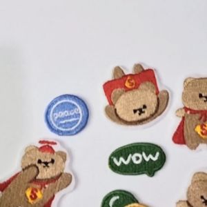 Patch Bear Superheroes Series: Stiker Karakter Lucu & Animasi