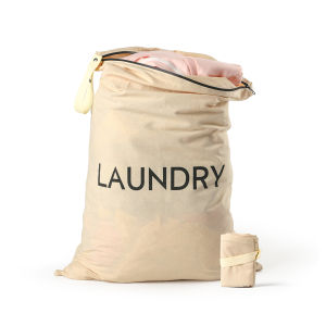 3Pack cotton laundry bags waterproof Mol-Proof Antibacterial Travel Hotel College Dorm Organizer Sack laundry bag Travel