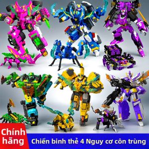 JUMPGO | Shiny Blue Lightning Deformable Robot For Boys