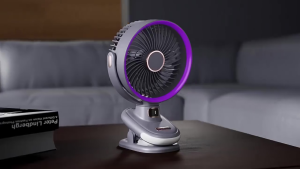 Mini Portable Fan 40000mAh Swing Head Rechargeable USB Fan Low Noise Mini Clip Fan Portable Stroller Fan with Night Light Kipas Fan