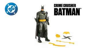 [NEW] DC Crime Crusher Batman Action Figure 25 Plus Phrases & Sounds Articulation 4 Weapons (JMD53)