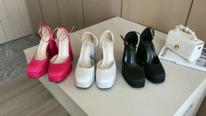 MANXIXI Fashion Women High Heels 5.11 Inches Beautiful Sandals (Size 35-40)