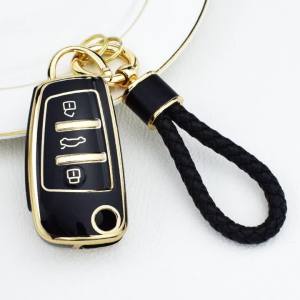 Auto Shell for Audi A1 A3 8P 8L A4 A5 B6 B7 A6 A7 C5 C6 4F Q3 Q5 Q7 Q8 TT S3 S4 S6 RS TPU Car Flip Key Case Cover Accessories