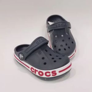 TẶNG 12 STICKER-Dép Cross cho bé trai bé gái HannaKids Sục Cros Baya cho trẻ em nam nữ giày Kid xuất khẩu màu Xanh than