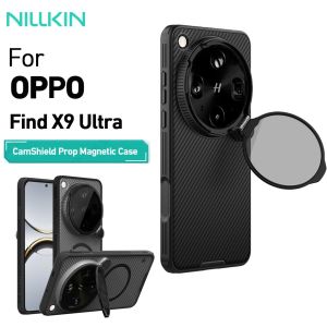 Nillkin | Nillkin CamShield Prop Magnetic Case for OPPO Find X9 Ultra Lens Protector Kickstand Anti-slip Shockproof Phone Cover