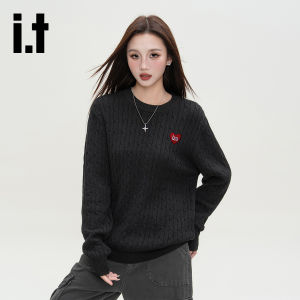 izzue | Loose Fit Retro Cable Knit Sweater