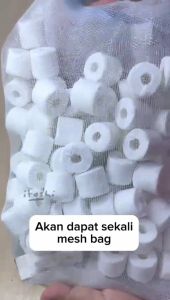 ITOSHI 3KG Ceramic Bio Ring Sillica Bio Ring Bacteria House Bio Filter Media Aquarium Fish Tank Arowana Guppy KOI Water Filtration