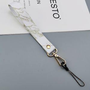 XinZhu Short Mobile Phone Lanyard Wrist Strap Wide Band Anti-Fall Rope Womens Creative Retro National Trend Pattern Chain Hanging Ornament Handheld Wristband