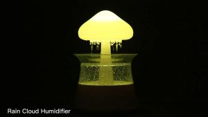 Raindrop Humidifier Essential Oil Night Light Humidifier Rain Humidifier Fog Generator for Bedroom Bedside