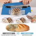Electric Heat Bag Sealing Machine Plastic Bag Sealer Hand Press Food Seal Plastic Bag Impulse Sealer Fast Heat Packaging Machine. 