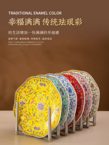 Đĩa Ăn Sáng Bằng Sứ Jingdezhen Gorna Hình Hoa Lục Giác Màu Sứ Đĩa Ăn Thịt Đĩa Trà Đĩa Ăn Nhẹ Đĩa Trái Cây Đồ Dùng Ăn Uống